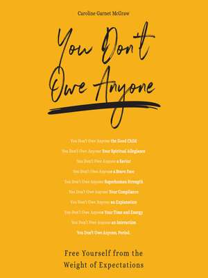 cover image of You Don't Owe Anyone